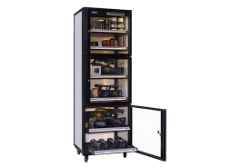GP-500L upper and lower three-door drawer door open to store the whole item
